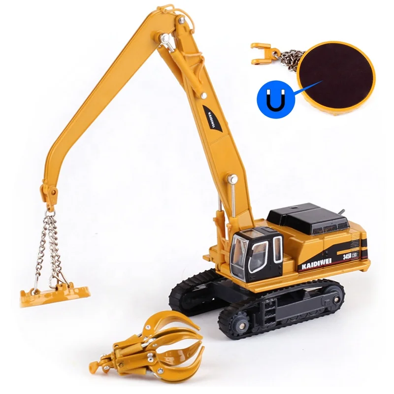 KDW 1/50 Liebherr Bidirectional Excavator Diecast Model – DC510 Construction Toy