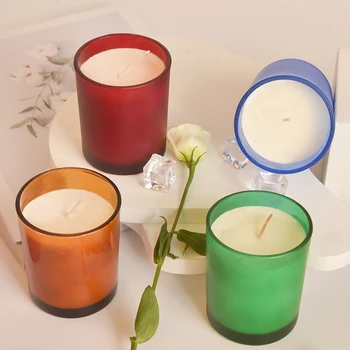 OEM wholesale private label scented candle  fruit fragrance scented candles