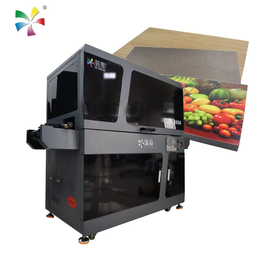 10 cm Width Digital One Pass Inkjet Printing Machine Industrial Single Pass UV Printer for Sale