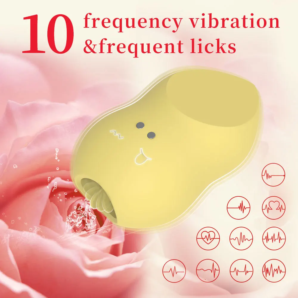 Neues Beauty Love Egg Zungenleckgerät für Frauen mit 10 Frequenzen, Vibrationsmassage und stimulierender Vibrationsfunktion_voghion.com