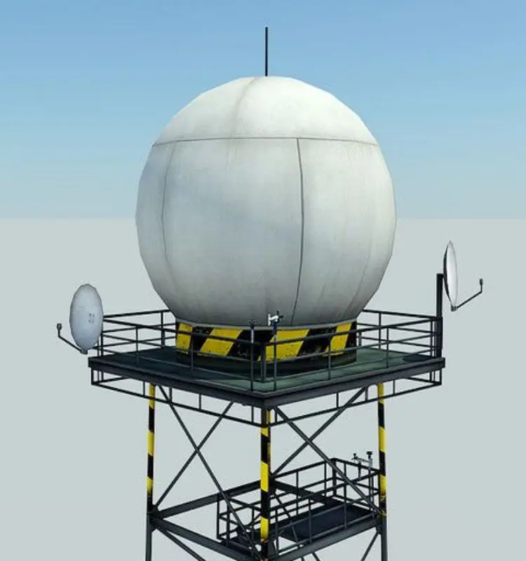 Steel Meteorological Radar Tower for Telecommunication and Communication Antennas