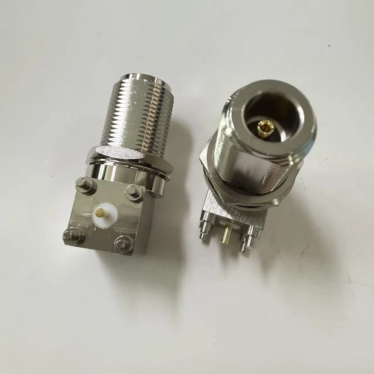 product factory supply n kwe rf connector female n type angle connector pcb mount n connector-3