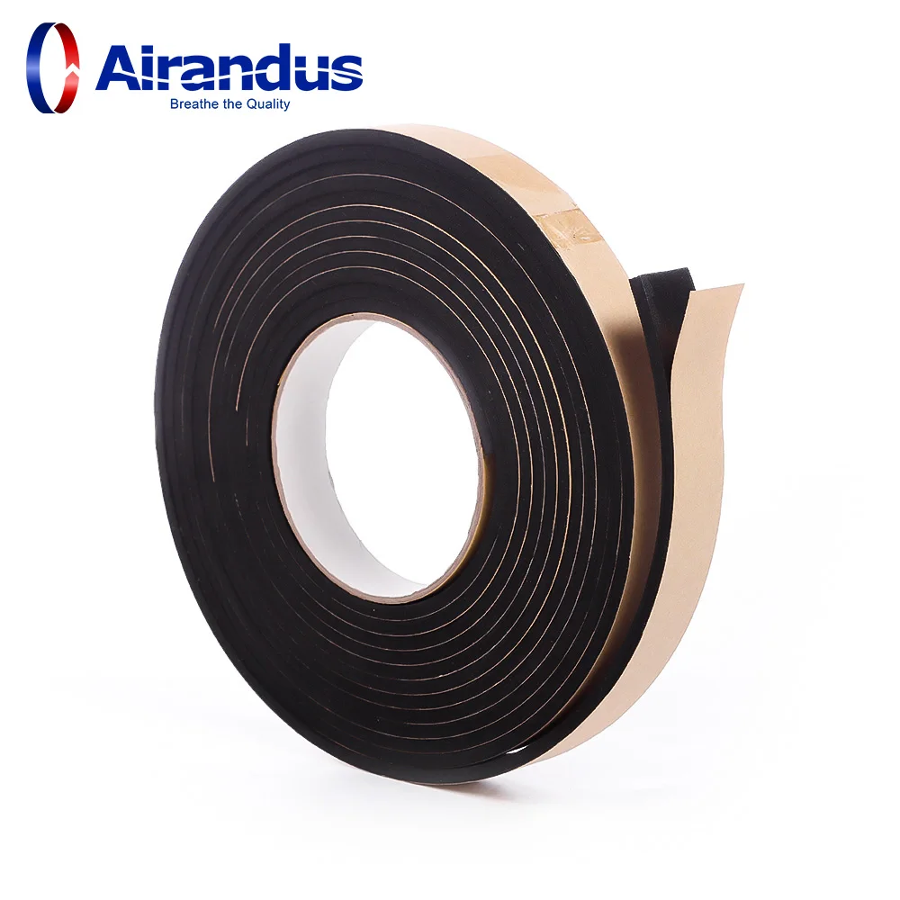 High Density Adhesive Foam Tape Self Adhesive Rubber Weatherstrip Door