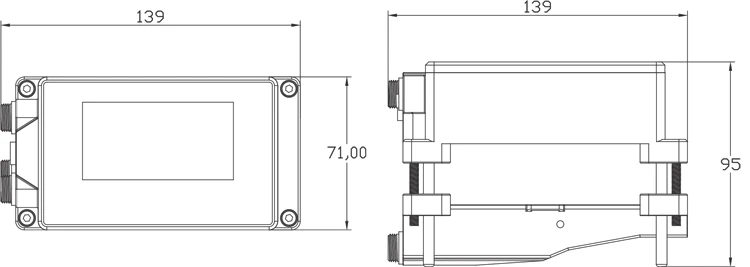 Portable Handheld Digital Ultrasonic Flow Meter Clamp On Ultrasonic Flowmeter