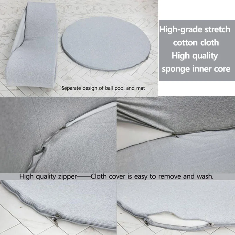 
 Высококачественные детские комнатные спортивные игрушки, серая мягкая губчатая игровая площадка для детского бассейна  