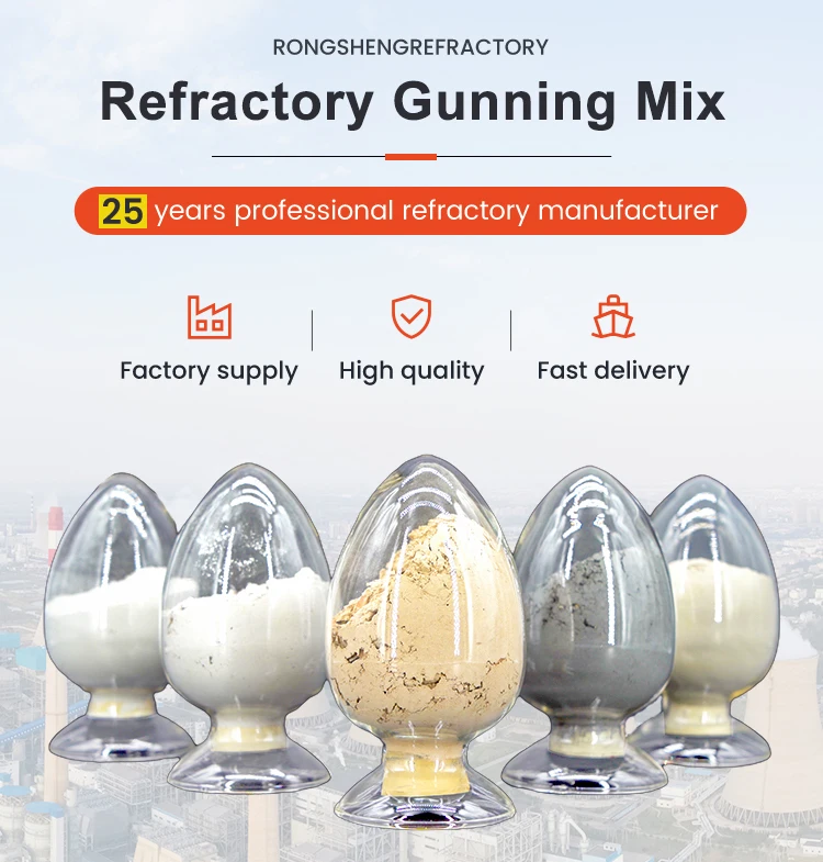 1800C Strength Alumina Gunning Mix Refractory Material For EAF Lining With Thermal Shock Resistance