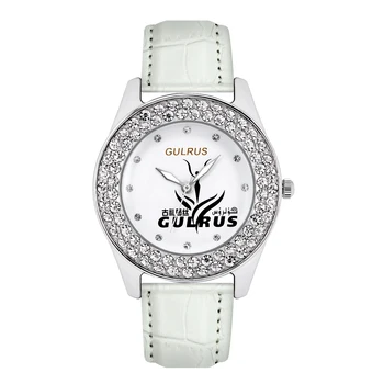Hot Luxury Leather Waterproof Quartz Wristwatches Custom Logo Wrist Women Watch Solid Case Back for ladies Online Watches