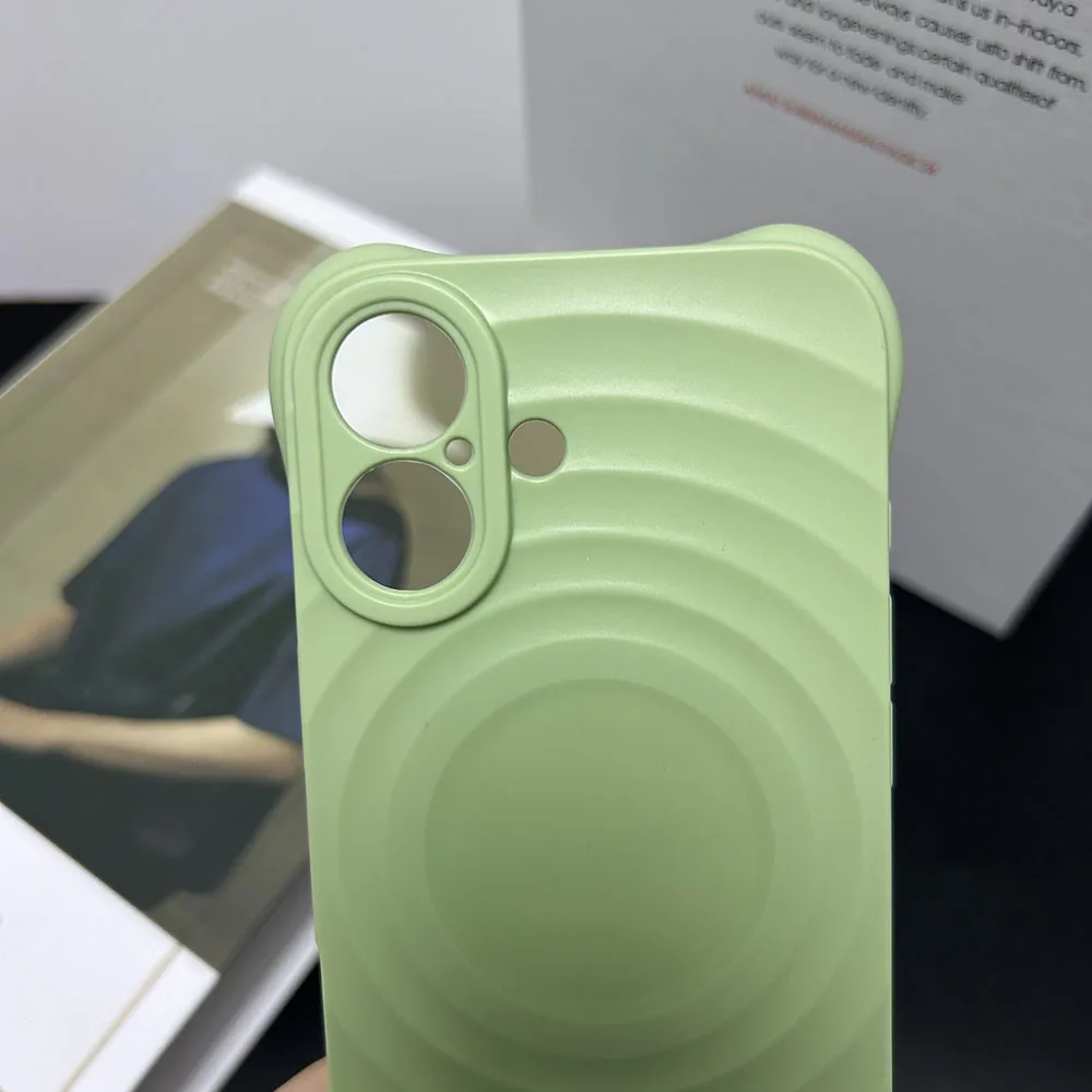 Tpu Phone Case For Iphone 16 Pro Max Plus Simple Cases Candy Color Cover Water Ripple Circle Mobile Sjk513 Laudtec factory