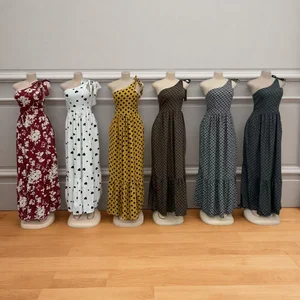 Summer Elegant New Women's Clothing Waist Slimming Single Shoulder Strap Sleeveless Dress