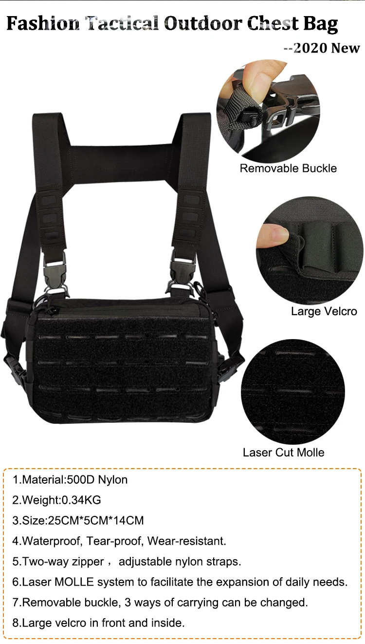 Bolsa De Pecho Táctica Militar Para Hombre,Bolsa De Herramientas  Multifuncional Ajustable,Bolso De Hombro,Chaleco Táctico,Bolsa De Pecho -  Buy Táctica Bolsa De Pecho,Herramienta Bolsa Bolso De Hombro,Chaleco  Táctico Bolsa De Pecho Product on