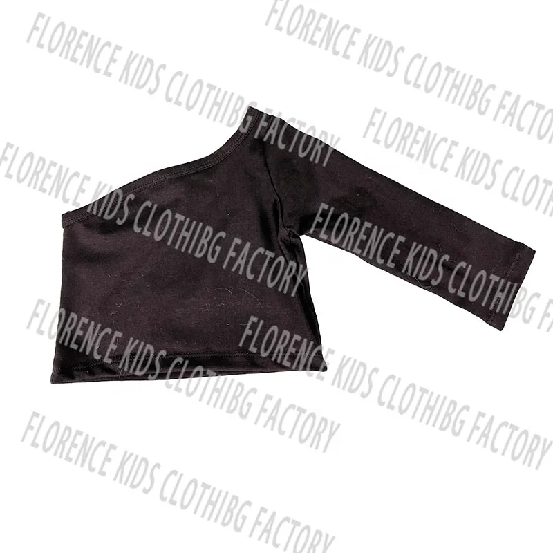 DH ODM Conjuntos De Chicas One Shoulder Fashion Hot Selling Toddler Cow  Print Kids Outfit 2023 Girl Clothing Spring Set