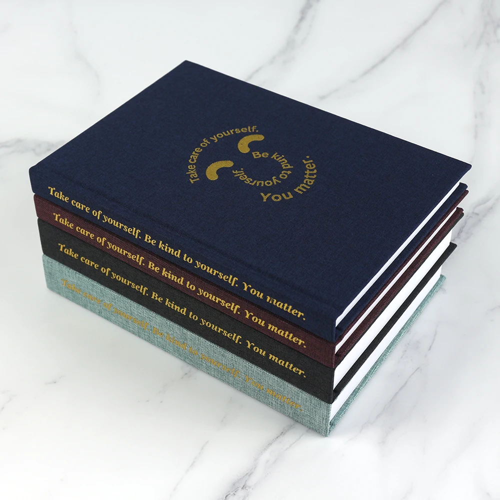 Китайский заказной тканевый чехол в твердом переплете для ноутбука A5 с логотипом на заказ