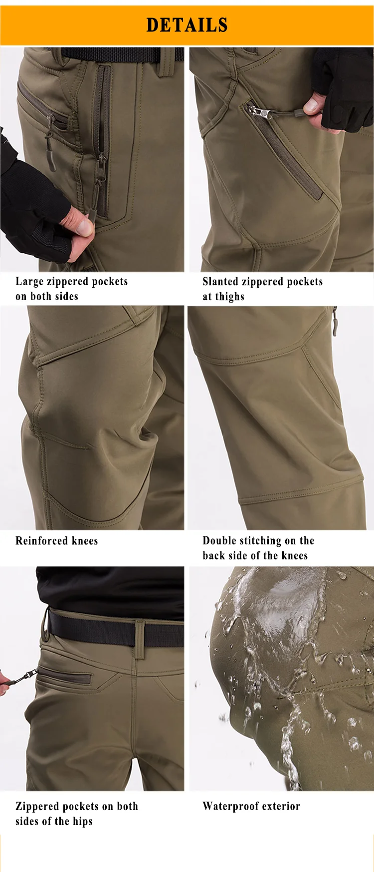 Tactical Soft Shell Winter Assault Pants