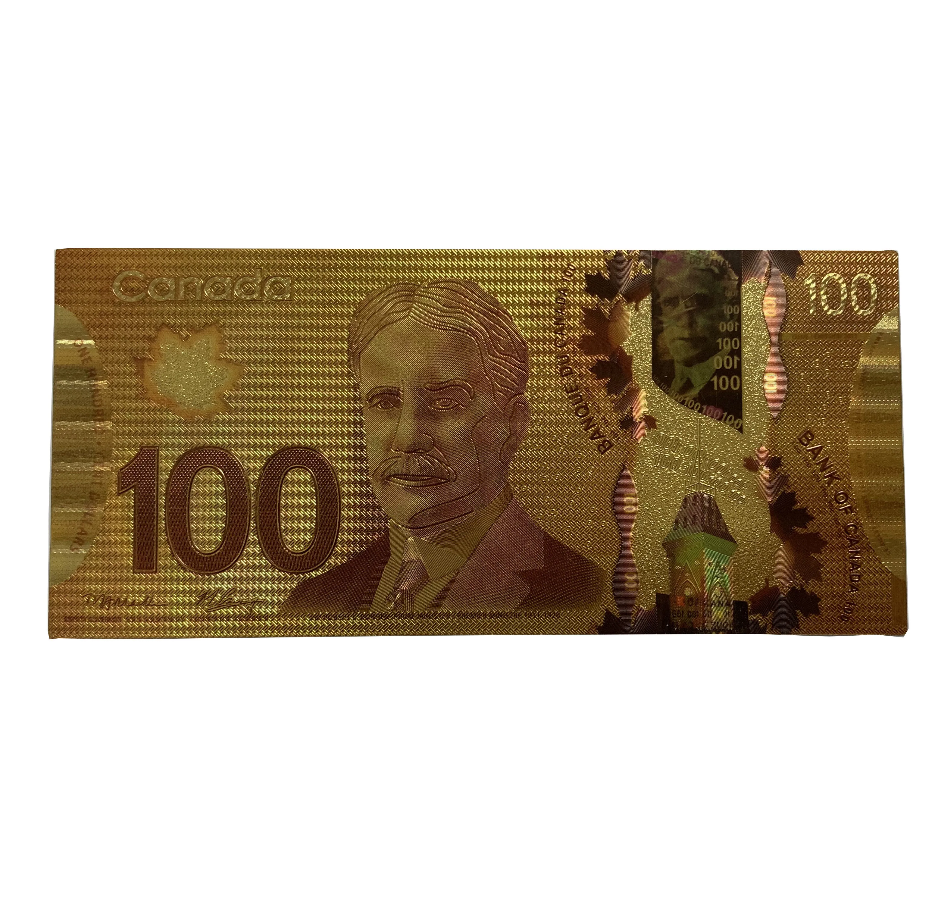 2023 Canadian 100 Dollar Money Collection CAD 100 Gold Canada Dollar Bills