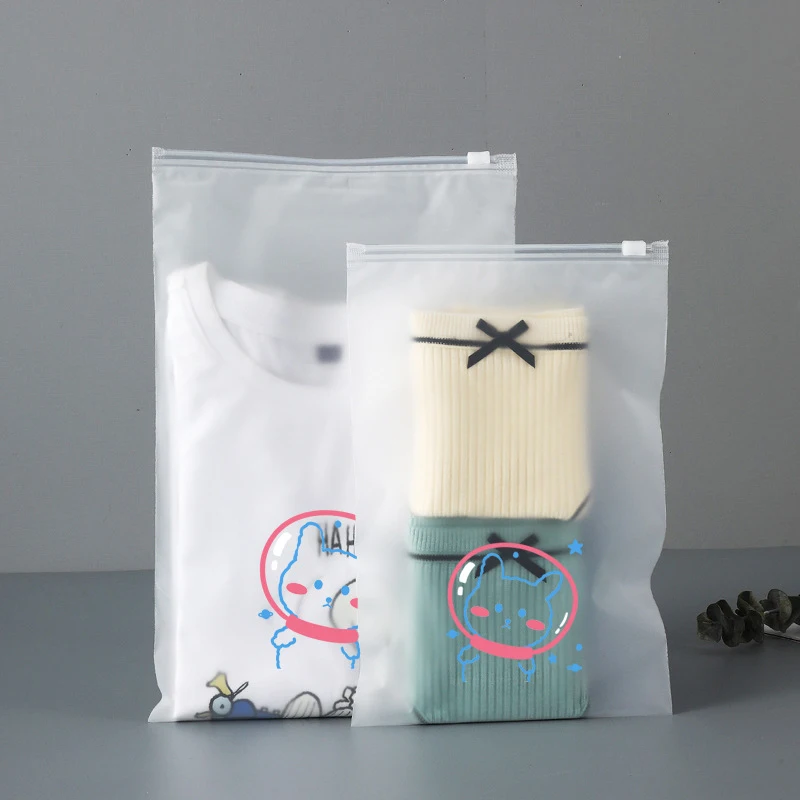 CPE mat sacs en plastique transparent emballage t-shirt mat