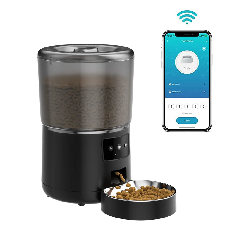 Pet Bowls Feeders Easy To Use And Program 4l Wifi Smart App Pet Feeder