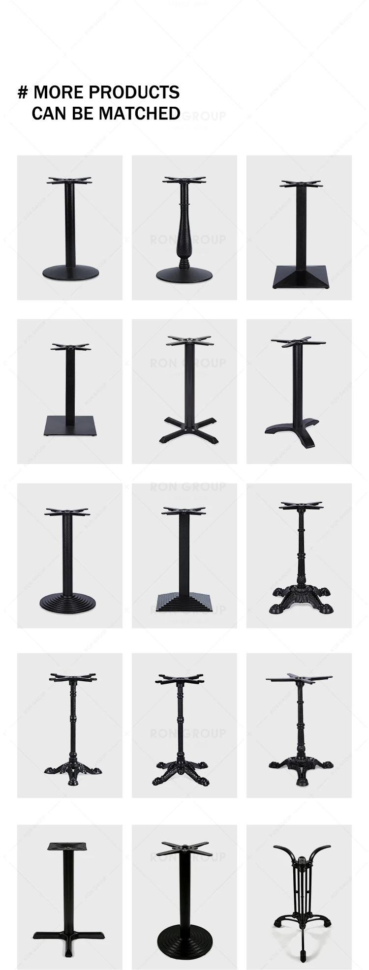 Factory Direct Sale Grey High Quality Cheap Price Mdf Dining Table  for Restaurant