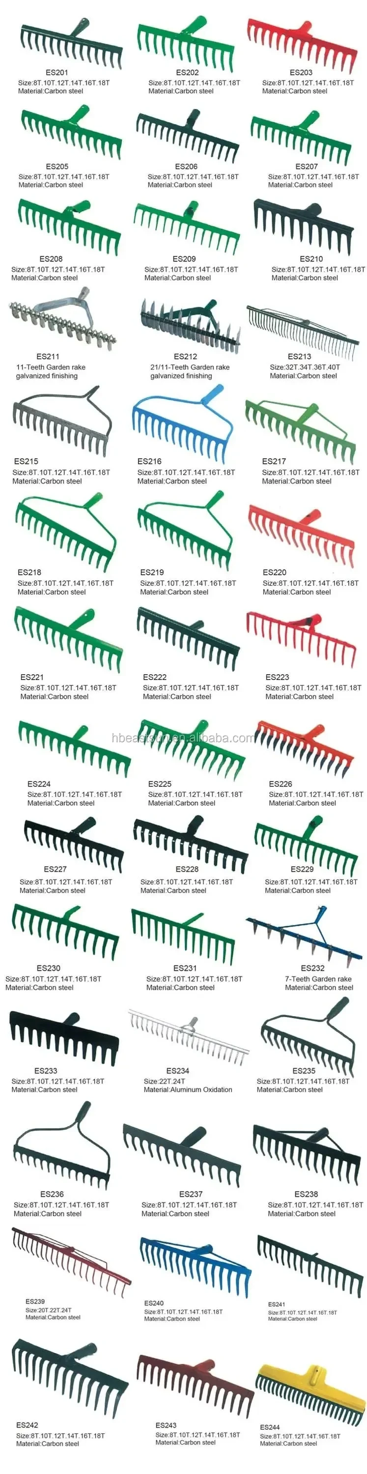 Excellent Technical Team Manufacturing Small Plastic Rake Complete