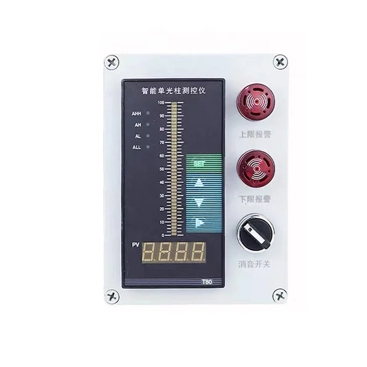 English Version T80 Liquid Level Controller Box Small Size ABS Fire Water Tank Liquid Level Sensor Display Instrument with Alarm