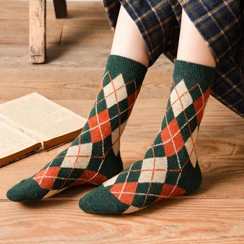 Breathable vintage wool socks designed for classic fashion and comfort socks cute women