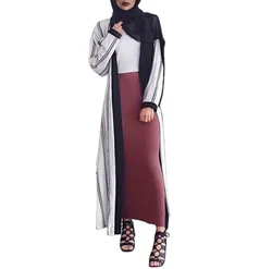 Womens Summer New High Waist Pencil Skirt Bodycon Club Party Wear Elegant Cotton Long Maxi Skirts Women Muslim