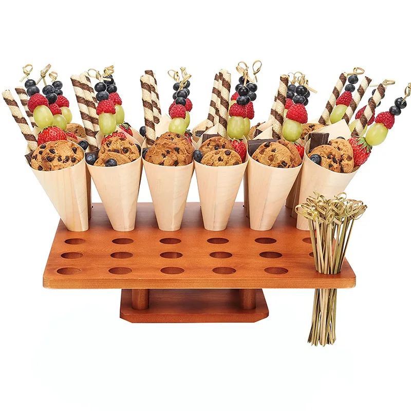 Ice Rack For Display Kitchen Wooden Shelf Ice Cream Countertop Display Rack Multifunctional ...
