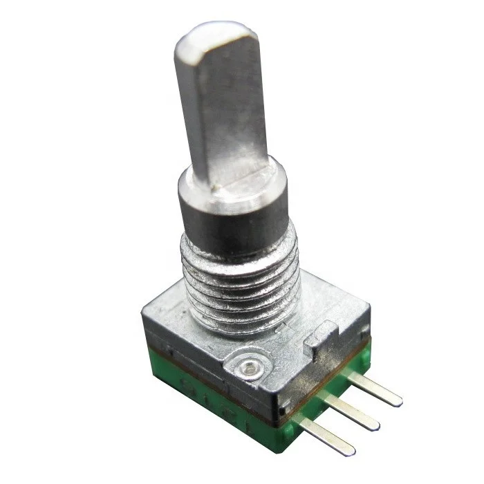 F081e Series 8mm Switched Encoder Single Shaft 10 Pulses Audio Encoder ...