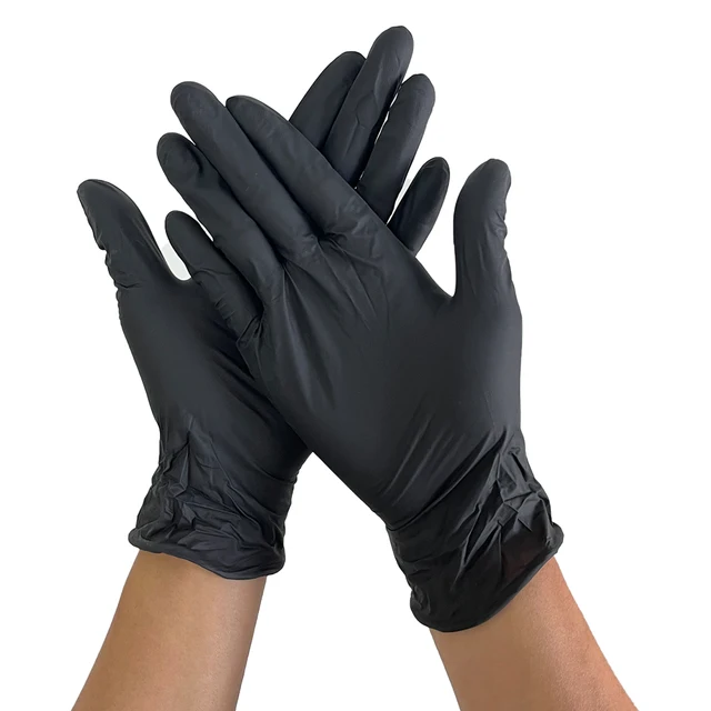 Hot Sale High Quality Powder Free Nitrile Gloves Pink Color Black Color Purple Color Factory Supplier
