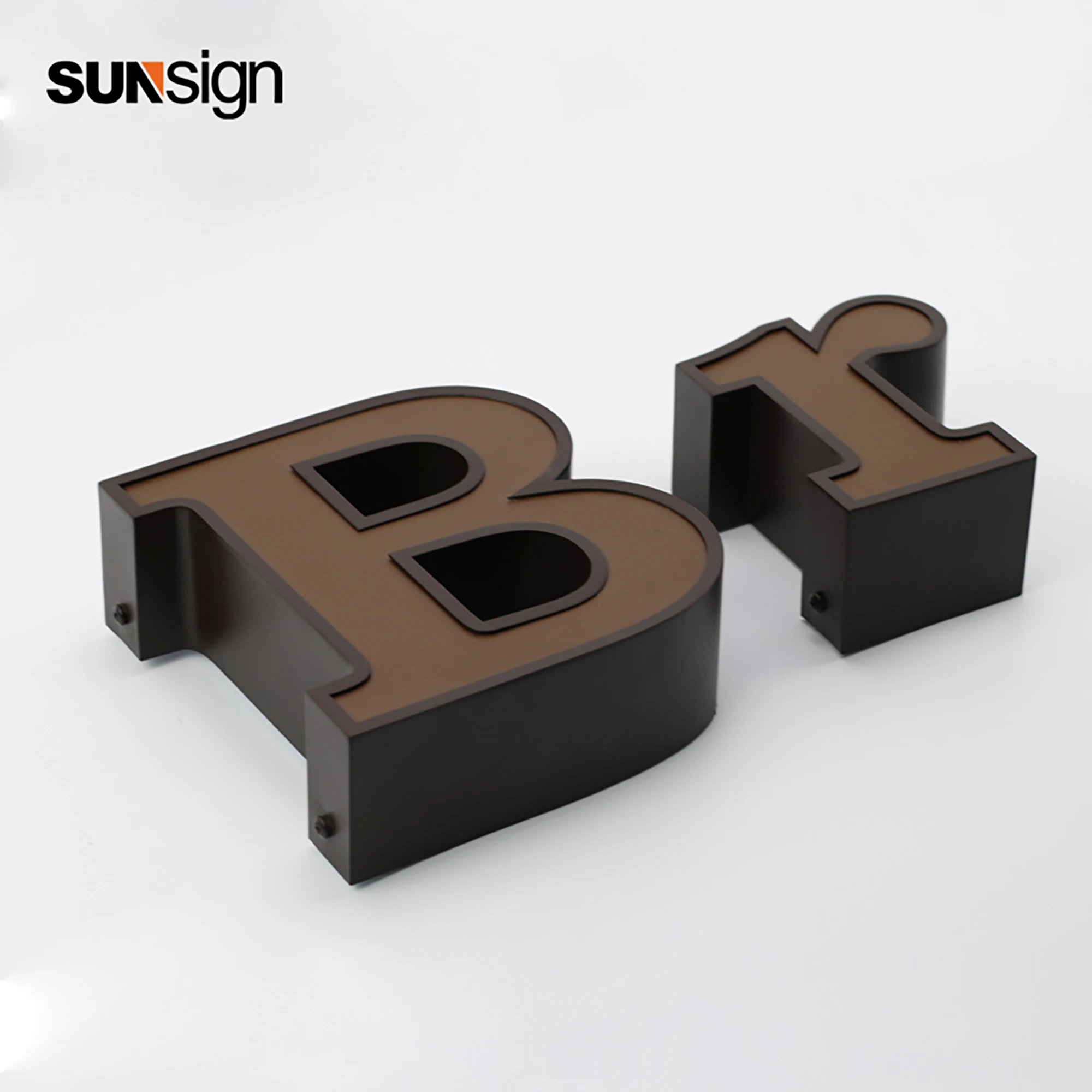 SUNSIGN Custom front-lit Channel Letters 3D LED metal sign alphbet ...