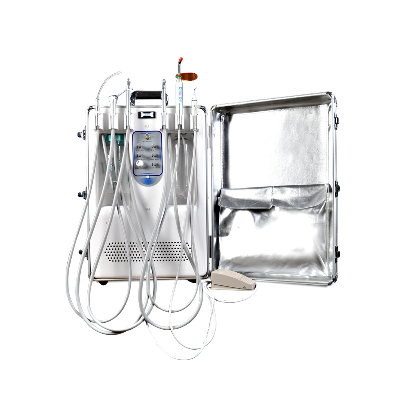 Compresseur D’air Dentaire Portable Sans Huile – Réservoir 23 Kg – 65L/min – 0.6Mpa – 600W – 110V – Modèle BD-402A