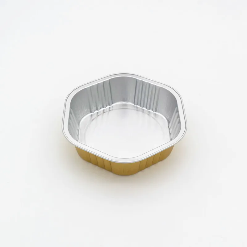 TIA X330 330ML Non Wrinkle Aluminum Foil Pan Flat Surface Baking Pan Heat Resistant Wrinkle Free Pan for Roasting Baking Needs