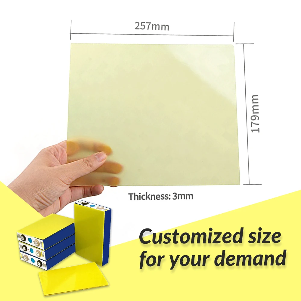 3240 Epoxy Fiberglass Insulation Sheets (0.5mm) - 10-Pack For LiFePO4/Li-ion Battery Packs, Flame Resistant