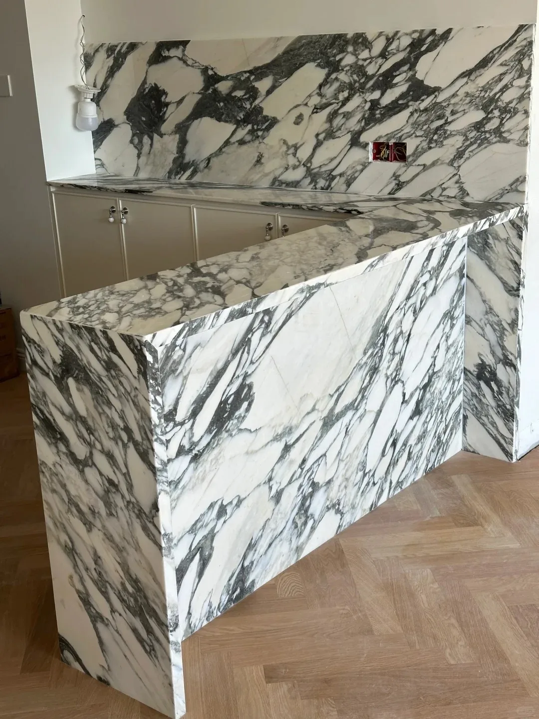 product high quality large flowered white marble kitchen countertop natural stone interior design for bathroom vanity kitchen island-1