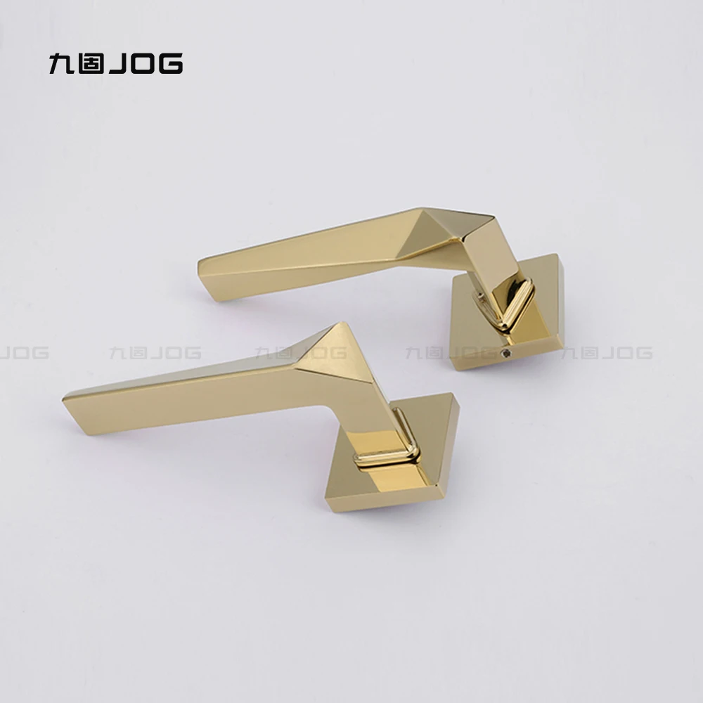 Jog Hardware Factory Oem Zinc Alloy Pvd Gold Luxury Internal Bedroom