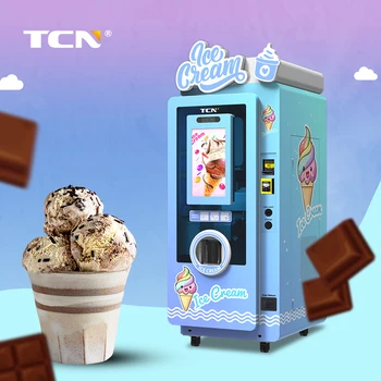 TCN自動ソフトサーブアイスクリーム自動販売機コイン式アイスクリーム