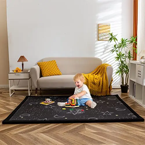 Customized Extra Large Printed Flannel Kids Crawling Mellow Mat Tatami Rug Printed Memory Foam Thick Carpet manufacture