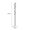Tree branch design, black stand, white base, marble base