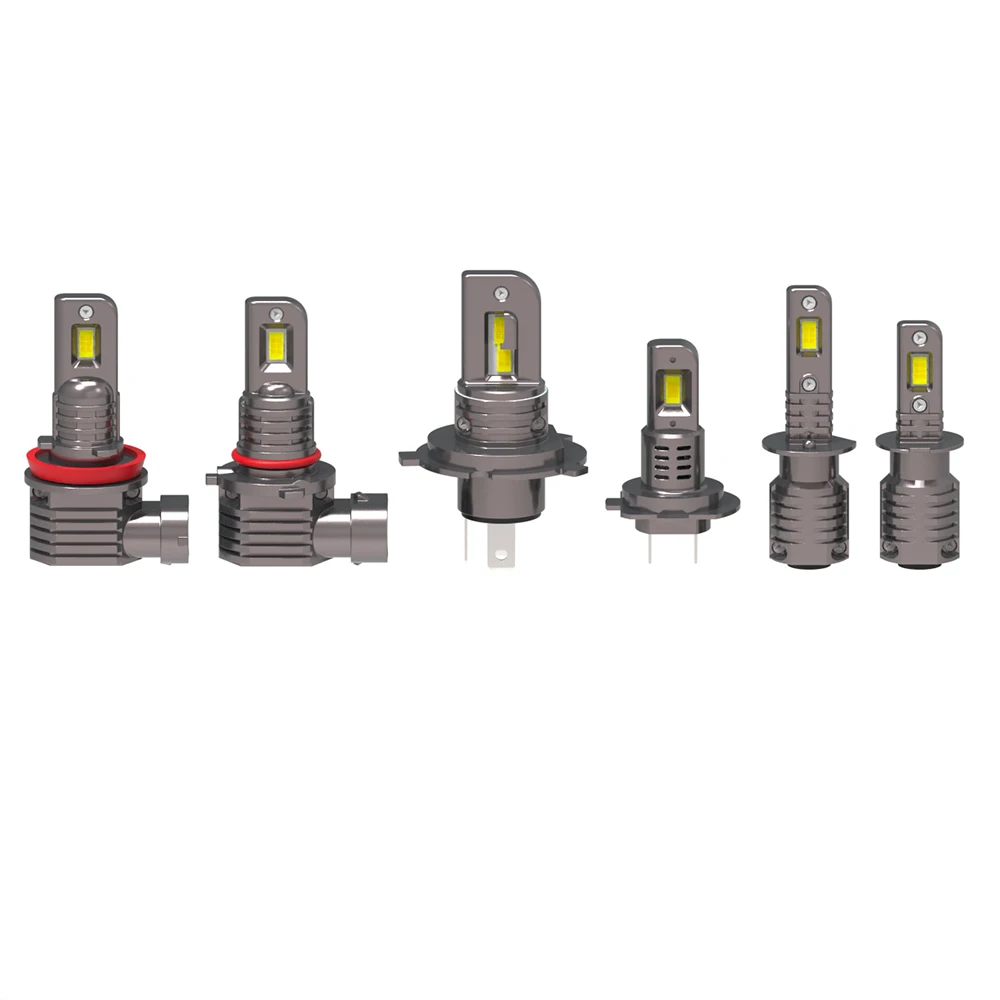 H7 H18 Canbus No Error 80W CSP 3570 LED Headlight Bulb Mini Fanless Head Light Fog Lamp Automotive Motor Bulb 12V 6500K White