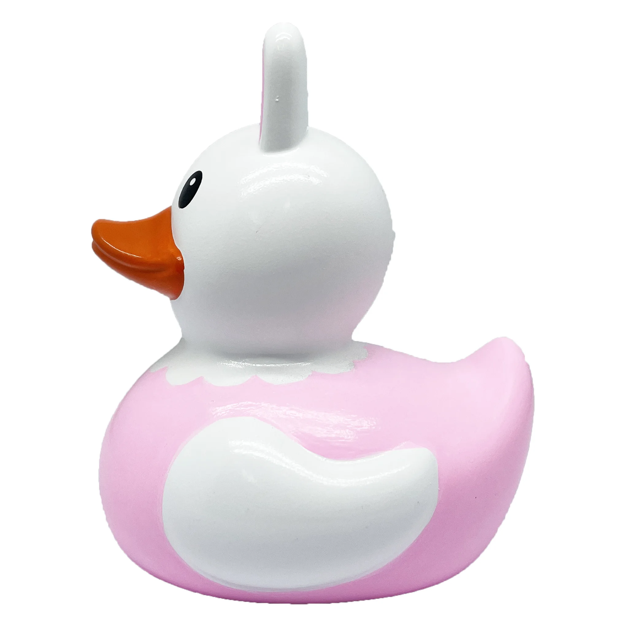Customized 3 Inches Yellow PVC Vinyl Rubber Duck Bath Toy Unique Animal Bath Toy for Baby Squeeze Feature for Playing