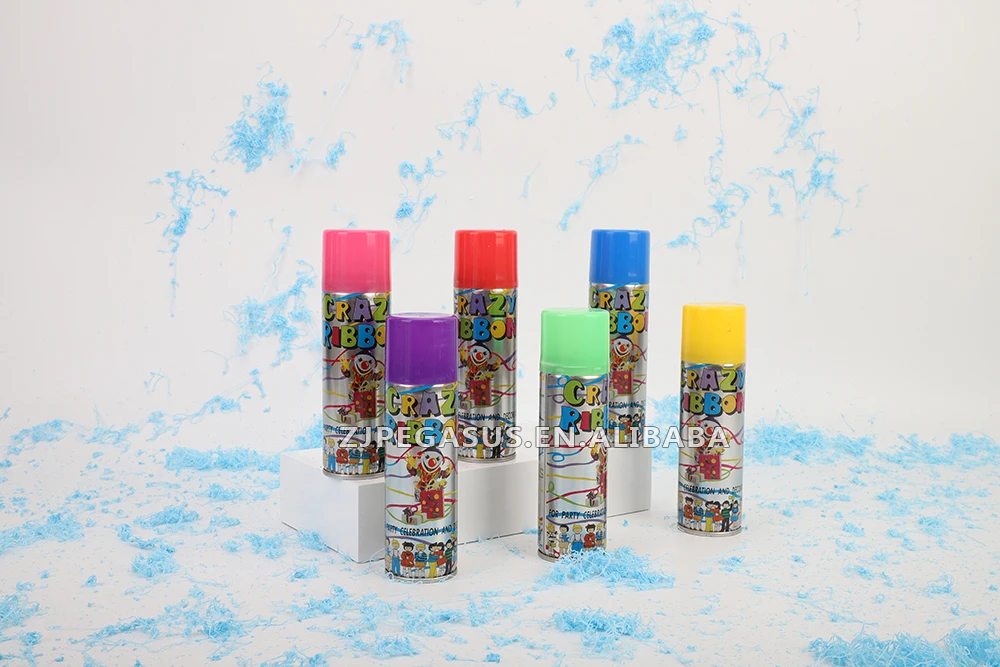 Attractive Fiesta Silly String Spray Biodegradable Color Silly String Party Streamer
