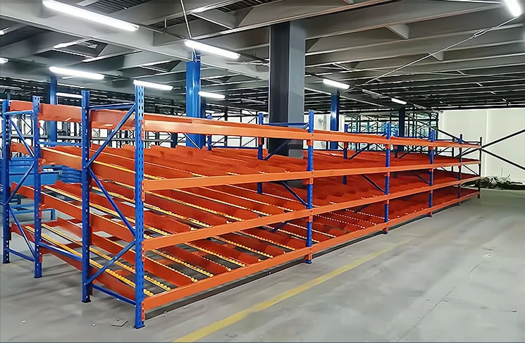 Sliding Sorting Fluent Shelf Lean Tube Goods Rack Warehouse Roller Type ...