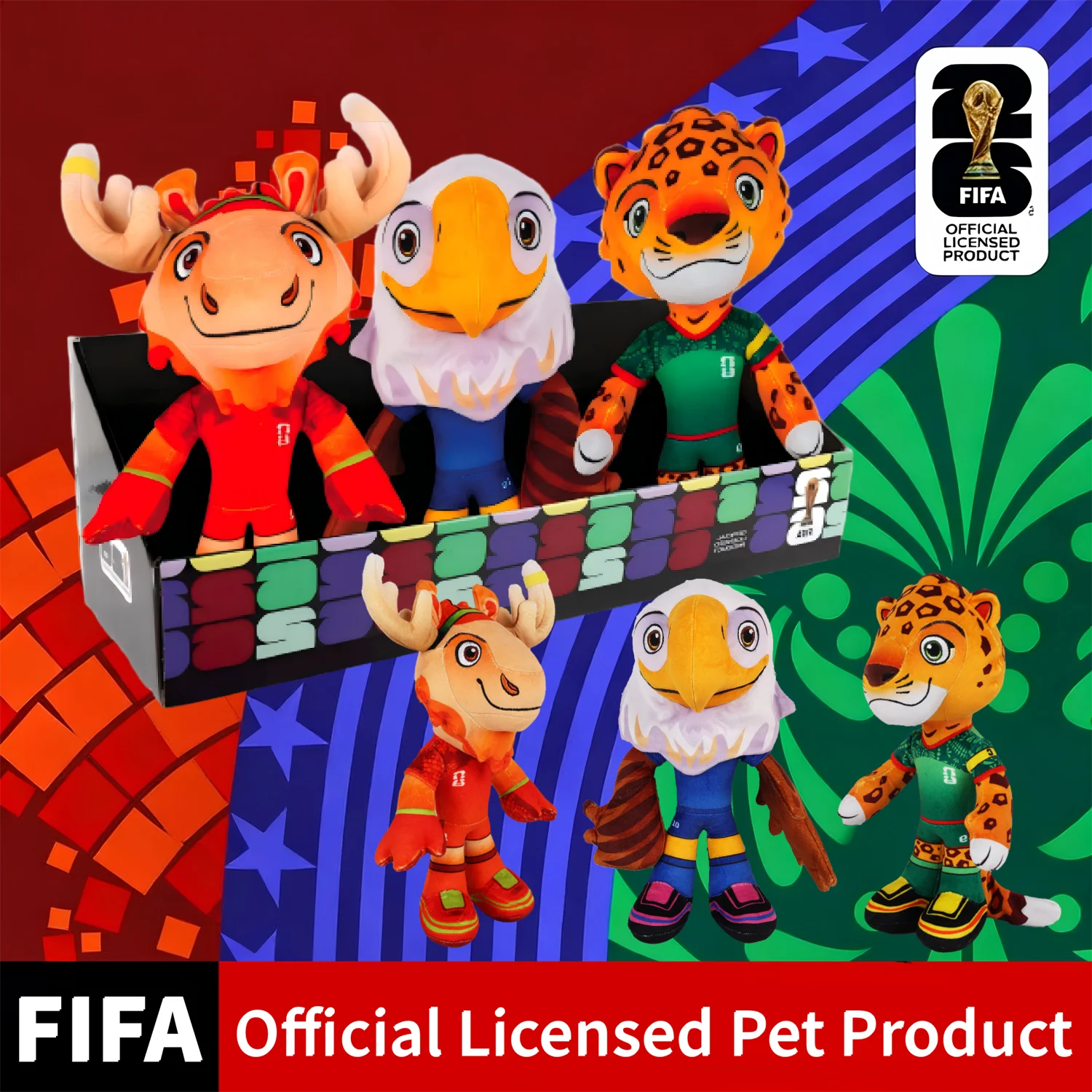 FIFAワールドカップ公式ライセンス ぬいぐるみセット jazwares-fifa