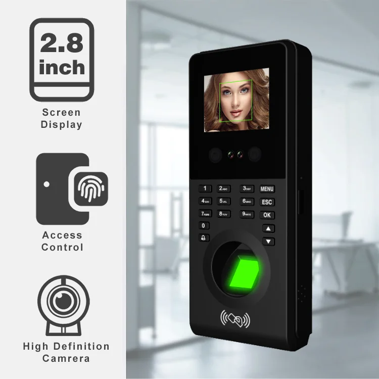Face Attendance Machine RS485 WIFI WEB Biometric Attendance Machine Access Control