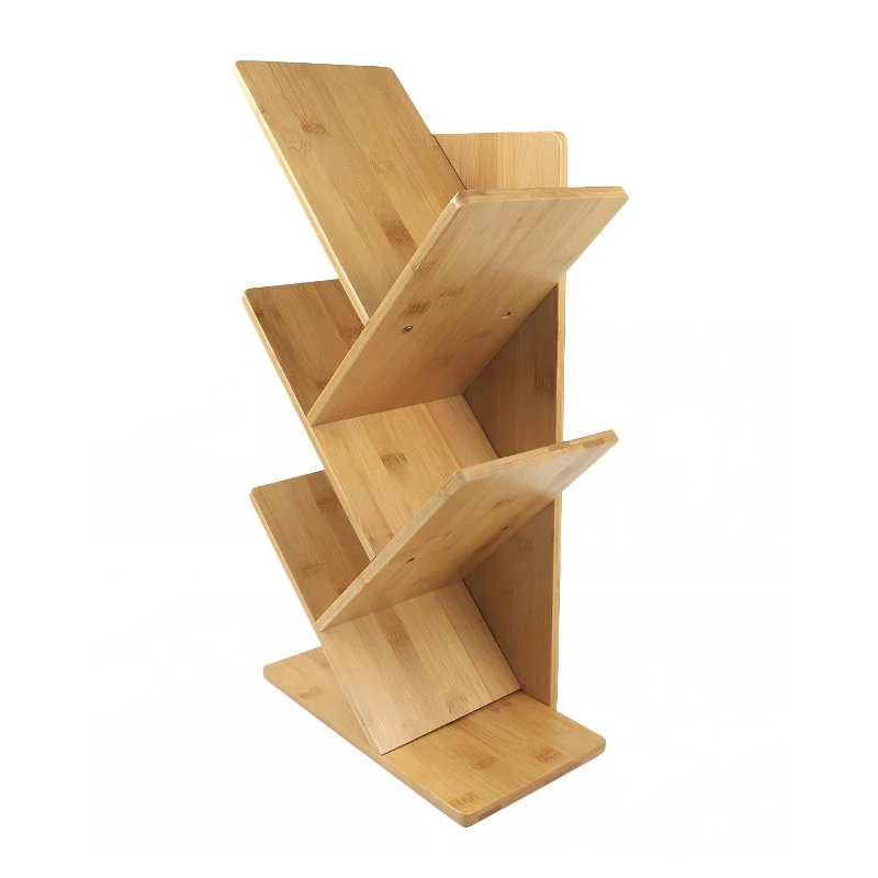 Бамбуковые книжные полки, стеллаж для дисплея, простые книжные полки, наборы мебели для гостиной, библиотеки