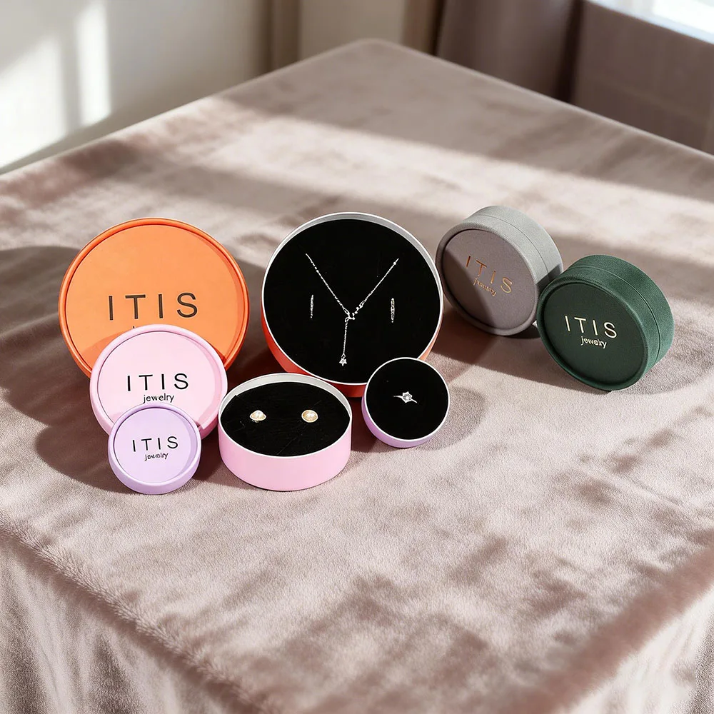 Coffret à Bijoux à Tiroir Rigide et Recyclable - Personnalisable avec Logo pour un Rangement Élégant ou un Emballage Cadeau Immédiat