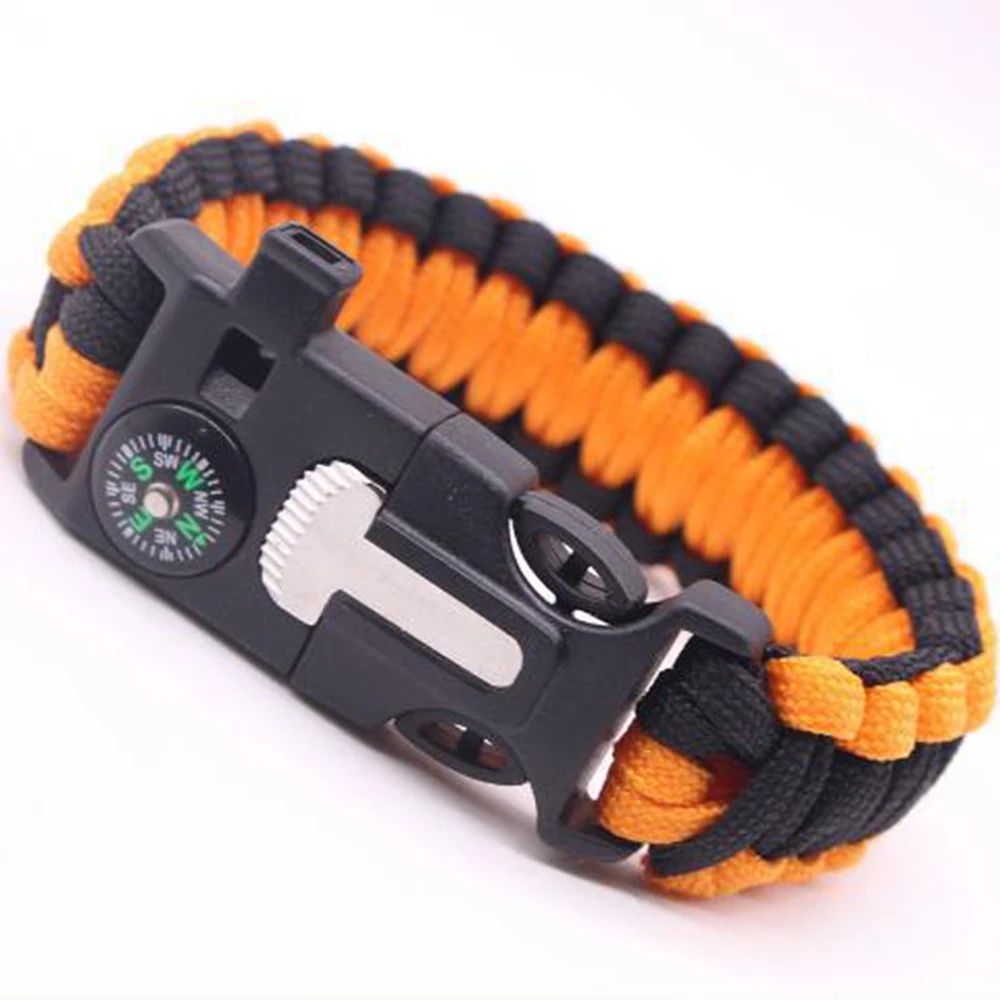 Umbrella Strap Bracelet Five in one multifunctional Outdoor Survival Bracelet Seven Core Woven Umbrella Rope Bracelet