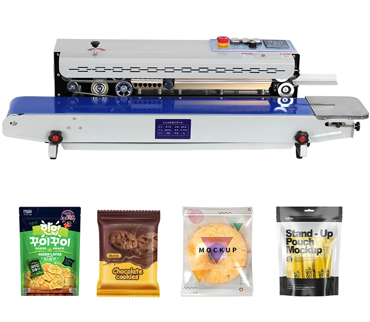 PE-1120 Horizontal High Speed Type Packaging Laundry Detergent Biscuit PE Bag Continuous Sealing Machine factory