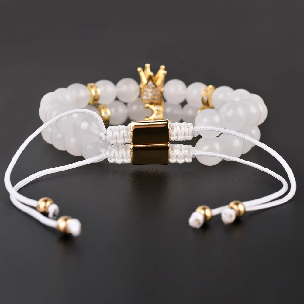 Braccialetti Homme Bracciale Con Perline Di Pietra Naturale - Foto 2