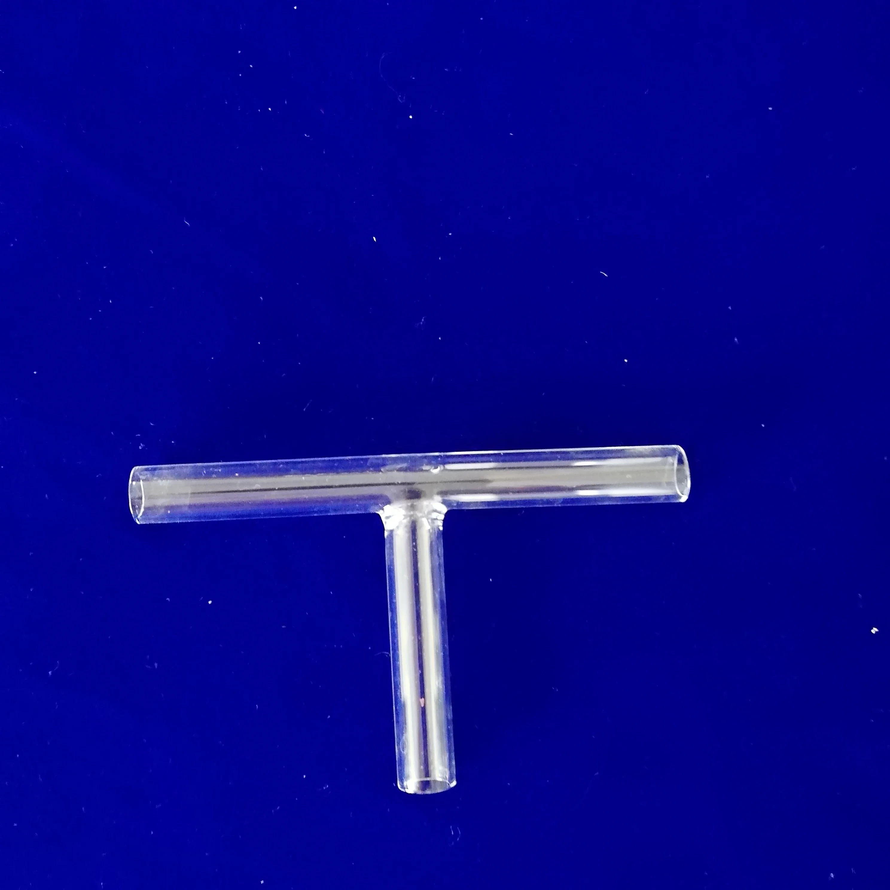 Customized Transparent T Shape Borosilicate  Glass Tube Quartz Tube