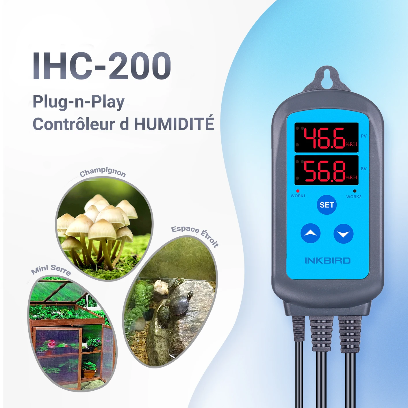 inkbird ihc-200 humidity controller with sensor
